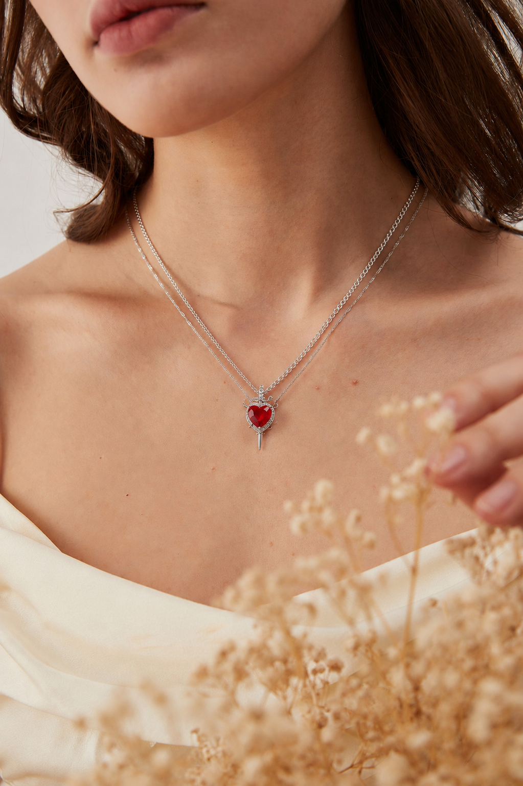 Heart Sword Necklace/Best Gift