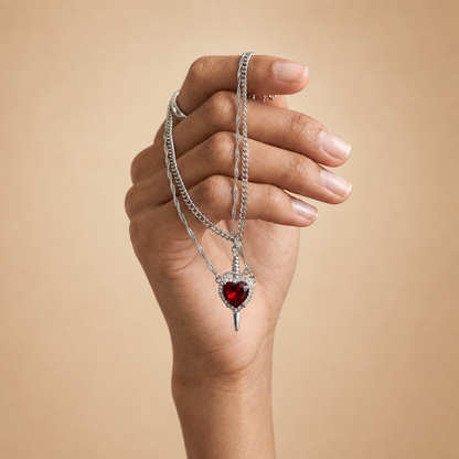 Heart Sword Necklace/Best Gift