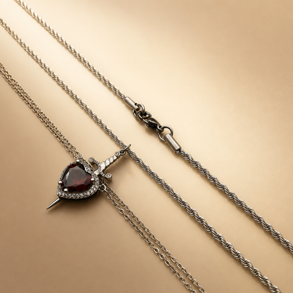 Heart Sword Necklace/Best Gift